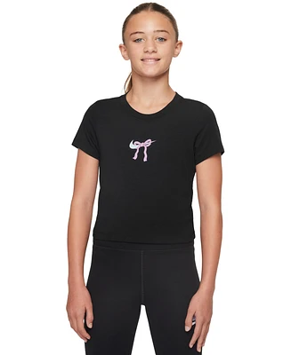 Nike Big Girls Sportswear Cropped Graphic T-Shirt