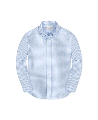 Hope & Henry Boys Long Sleeve Seersucker Button Down Shirt