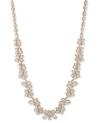 Givenchy Gold-Tone Cubic Zirconia Collar Necklace, 16" + 3" extender