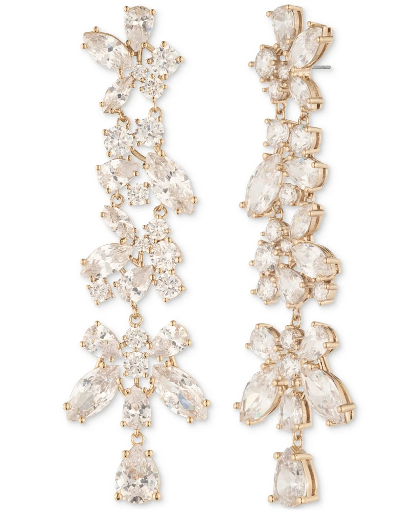 Givenchy Gold-Tone Cubic Zirconia Statement Earrings