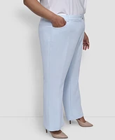 Dkny Plus Mid Rise Straight-Leg Pants