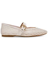 Dv Dolce Vita Women's Mulaney Floral Lace Mesh Mary Jane Flats