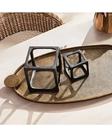 Cubist Sculptures, Set Of 2