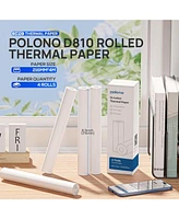 Polono D810 Thermal Printer Paper 8.5 x 11 Inch, Advanced Thermal Printing, Us Letter Size Thermal Paper Compatible with D810, Size 8.5" x 11", 4 Pack