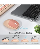 Mofii Wireless Keyboard and Mouse Combo, 2.4G Slim Full-Sized Ergonomic Keyboard Mouse for Pc Desktop Laptops Windows