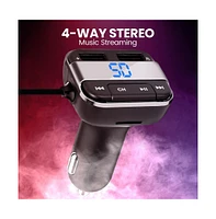 Pyle Bluetooth Car Fm Transmitter – Wireless Music Streaming & Hands-Free Calling