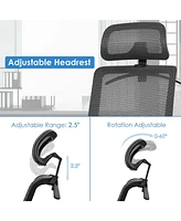 Height Adjustable Ergonomic High Back Mesh Office Chair with Hange