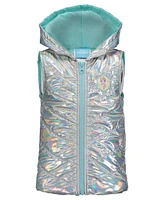 Frozen Girls Zip Up Vest T-Shirt and Leggings 3 Piece Outfit Set