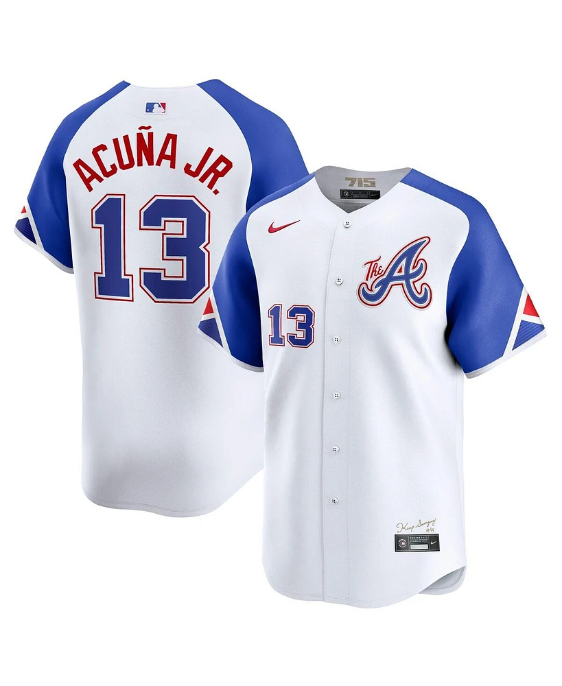 Nike Men's Ronald Acuna Jr. White Atlanta Braves City Connect Limited Player Jersey