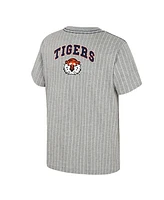 Colosseum Big Boys and Girls Heather Gray Auburn Tigers Airball Baseball T-Shirt
