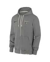 Nike Men's Charcoal New York Yankees Authentic Collection Travel Performance Full-Zip Hoodie
