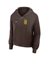 Nike Women's Brown San Diego Padres Lightweight Full-Zip Hoodie