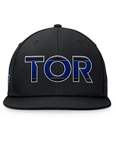 Fanatics Men's Black Toronto Maple Leaf's Authentic Pro Alternate Jersey Snapback Hat