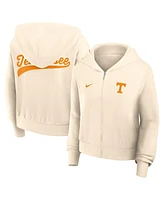 Nike Women's Cream Tennessee Volunteers Chill Midi Full-Zip Hoodie
