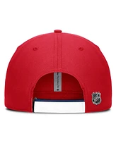 Fanatics Men's Red/Navy Washington Capitals Authentic Pro Ripstop Adjustable Hat