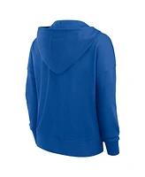 Fanatics Women's Royal Dallas Cowboys Blitz Left Lace-Up Pullover Hoodie
