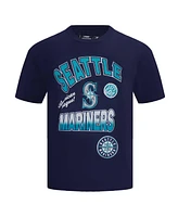 Pro Standard Men's Navy Seattle Mariners Turn It Up Dropped Shoulder T-Shirt