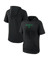 Fanatics Men's Black Austin Fc Match Raglan Short Sleeve Pullover Hoodie