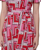Karl Lagerfeld Paris Women's Printed Shirtdress