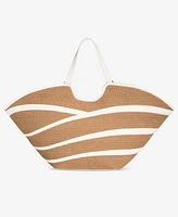 I.n.c. International Concepts Zavaa Straw Tote, Exclusively at Macy's