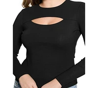 Guess Women's Long-Sleeve Cutout Top