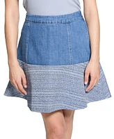 Guess Women's Elsie Mixed Media Skirt