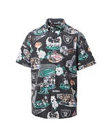 Reyn Spooner Men's Black Las Vegas Raiders Scenic Button-Down Shirt