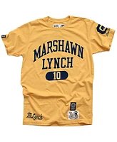 Roots of Fight Men's Marshawn Lynch Gold Cal Bears Name Number T-Shirt