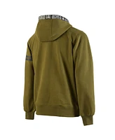 Two Hype x Nba Men's Olive Los Angeles Lakers Culture Hoops Collection Premium Pullover Hoodie