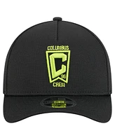 New Era Men's Black Columbus Crew 2025 Jersey Hook 9FORTY M-Crown Adjustable Hat