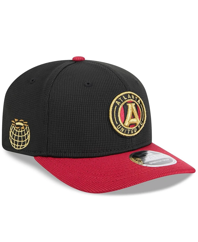 New Era Men's Black/Red Atlanta United Fc 2025 Jersey Hook 9SEVENTY Stretch-Snap Hat