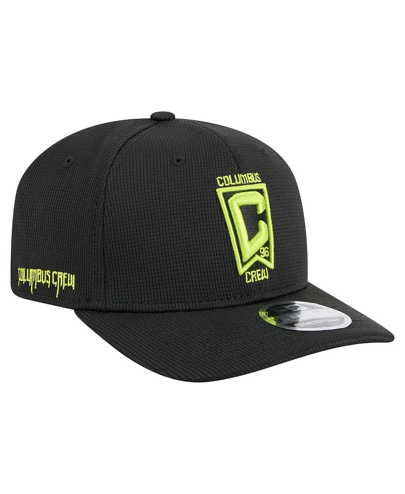 New Era Men's Black Columbus Crew 2025 Jersey Hook 9SEVENTY Stretch-Snap Hat