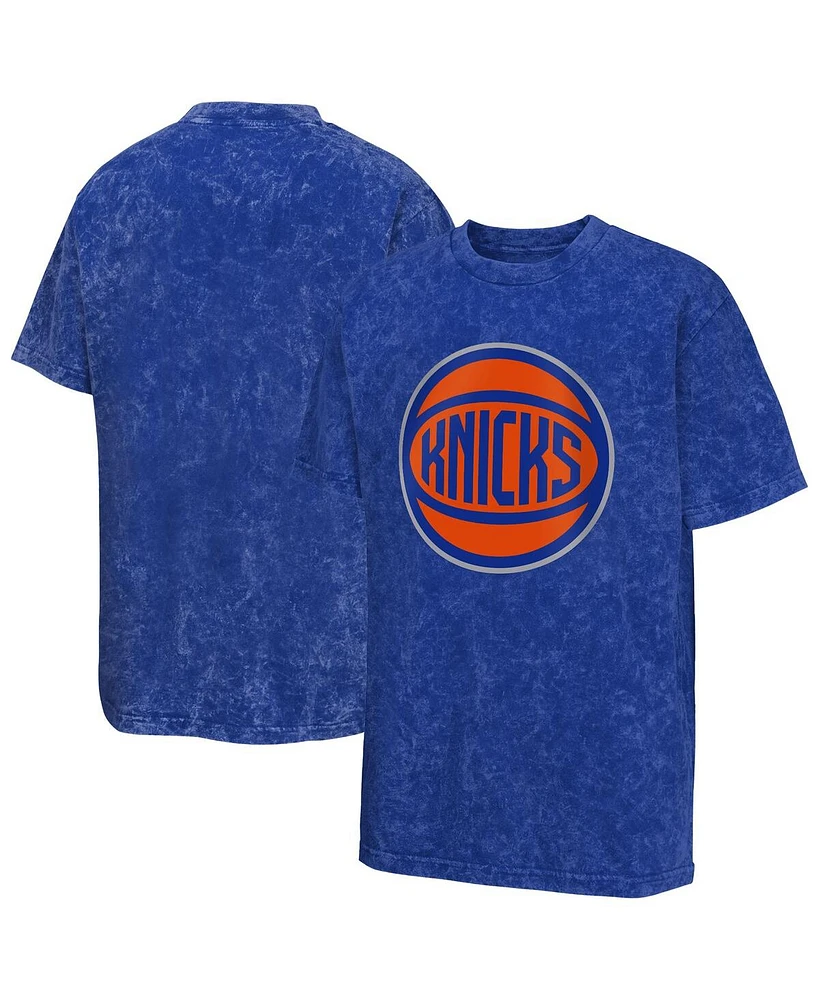 Outerstuff Men's Blue New York Knicks Rugged Defense T-Shirt
