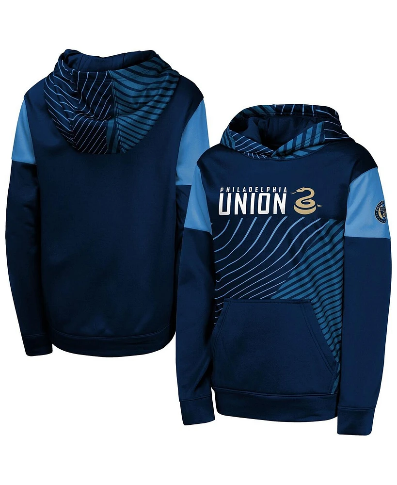 Outerstuff Big Boys and Girls Navy Philadelphia Union Unbeatable Pullover Hoodie