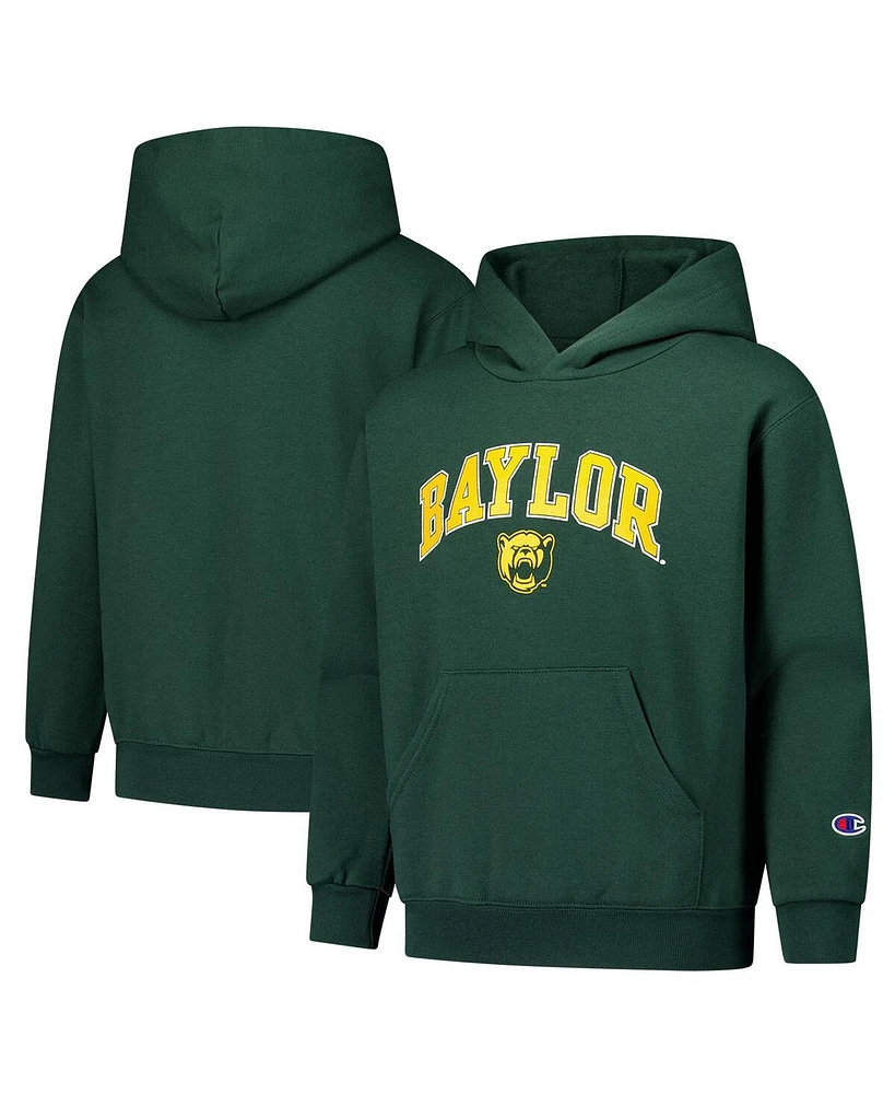 Champion Big Boys and Girls Green Baylor Bears Campus Pullover Hoodie