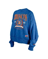 New Era Women's Royal Denver Broncos Throwback Boxy Sweatshirt