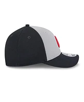 New Era Men's Navy/Gray Atlanta Braves 2025 Batting Practice 9FORTY M-Crown Adjustable Hat