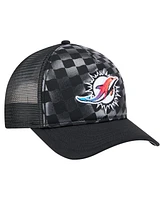 New Era Men's Black Miami Dolphins Gradient 9FORTY Adjustable Hat