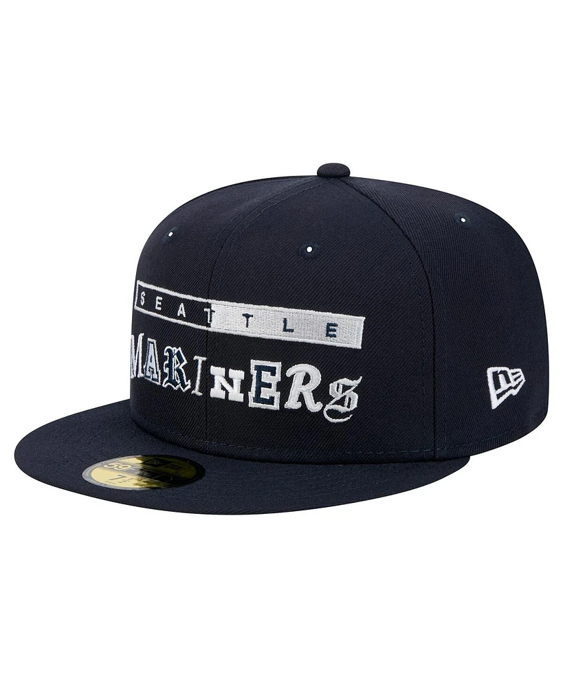 New Era Men's Navy Seattle Mariners Ransom 59FIFTY Fitted Hat