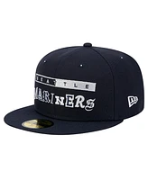 New Era Men's Navy Seattle Mariners Ransom 59FIFTY Fitted Hat