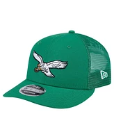 New Era Men's Kelly Green Philadelphia Eagles Low Profile 9FIFTY Snapback Hat