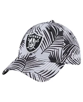 New Era Men's Gray Las Vegas Raiders Palms 39THIRTY Flex Hat