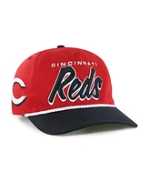 '47 Brand Men's Red Cincinnati Reds Drop Shadow Rope Hitch Adjustable Hat