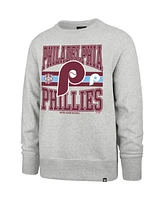 '47 Brand Men's Gray Philadelphia Phillies Letters Headline Pullover Sweatshirt