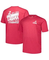 Fanatics Men's Crimson Alabama Tide Big Tall Ideal Faded T-Shirt