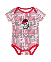 Outerstuff Baby Boys and Girls 3-Pack Georgia Bulldogs Sunday Comics Bodysuit Set