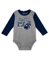 Outerstuff Baby Boys and Girls 2-Piece Penn State Nittany Lions Double Up Long Sleeve Bodysuit Pant Set