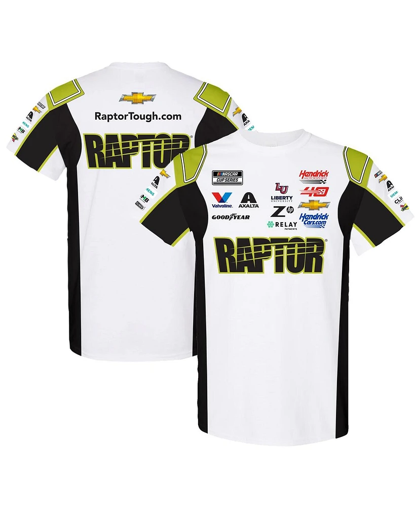Hendrick Motorsports Team Collection Men's White/Black William Byron Raptor Uniform T-Shirt