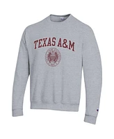 Champion Men's Heather Gray Texas A&M Aggies 12th Man Pullover Sweatshirt