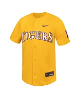 Nike Big Boys and Girls Gold Lsu Tigers Limited Baseball Jersey